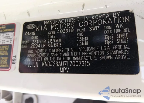 2020 Kia Soul X-Line из США, поврежденный, VIN KNDJ23AU7L7007315